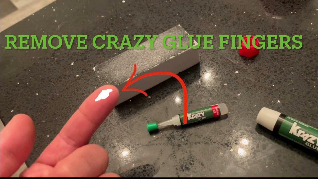 How to remove crazy glue off your fingers quick and easy