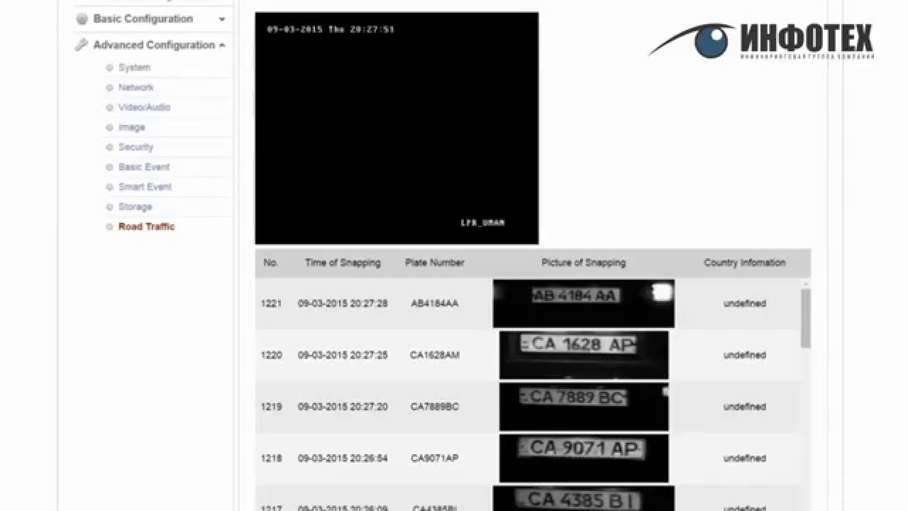Hikvision распознавание автомобильных номеров
