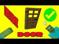 THE EASIEST WAY TO OPEN A DOOR(MINECRAFT LIFE HACK)