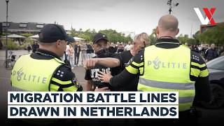 Dutch Town Divided | Anti-Migrant Protesters Confront Refugee Supporters In Hilversum | VERTEX