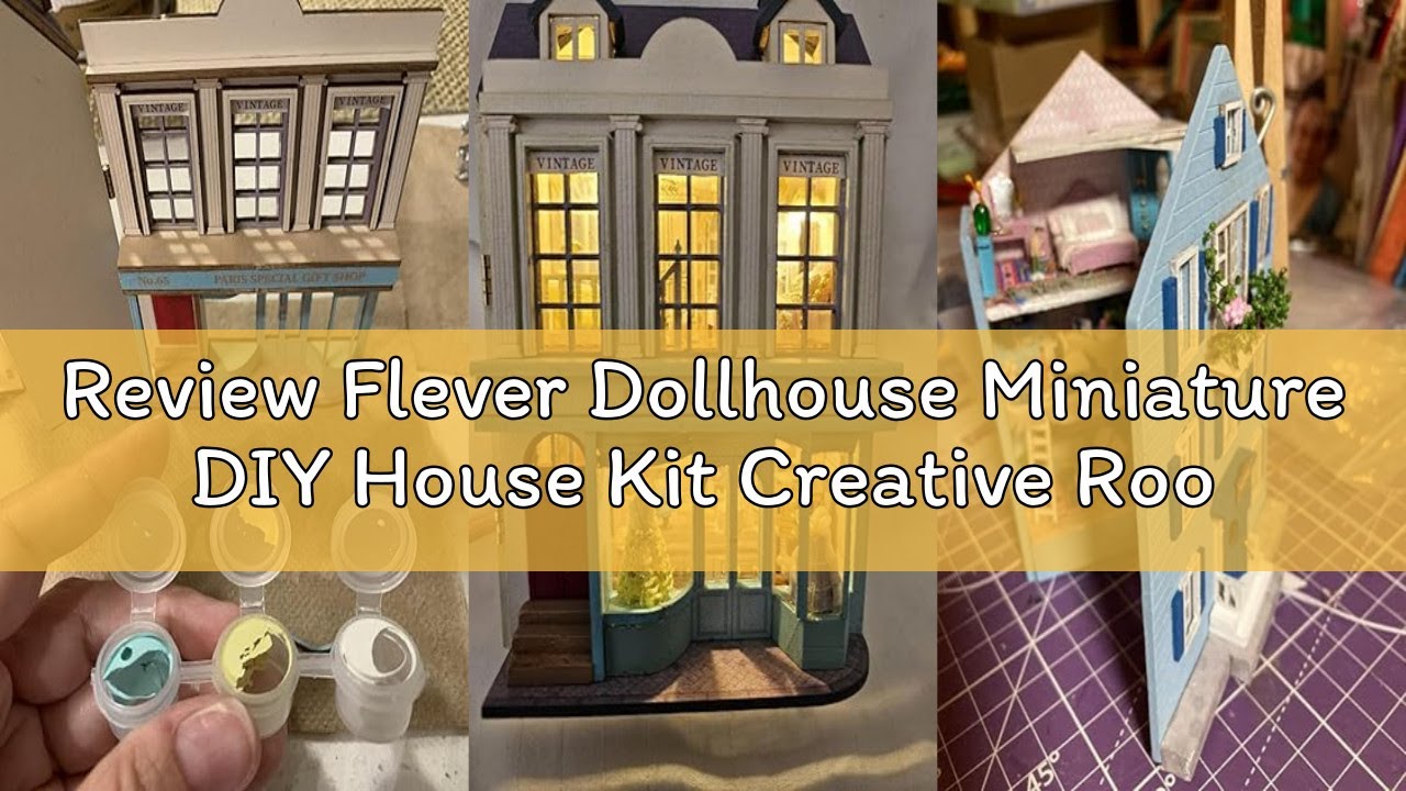 Flever 3D-Puppenhaus Miniatur-Bausatz – Kreativer Raum Mit Möbeln, DIY-Geschenk Für Erwachsene Ab 14 Jahren (Zeiteindruck)