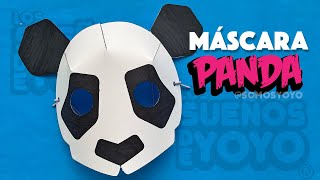 Máscara de Panda 🐼 - Fácil y Rápida. Disfraz hecho en casa