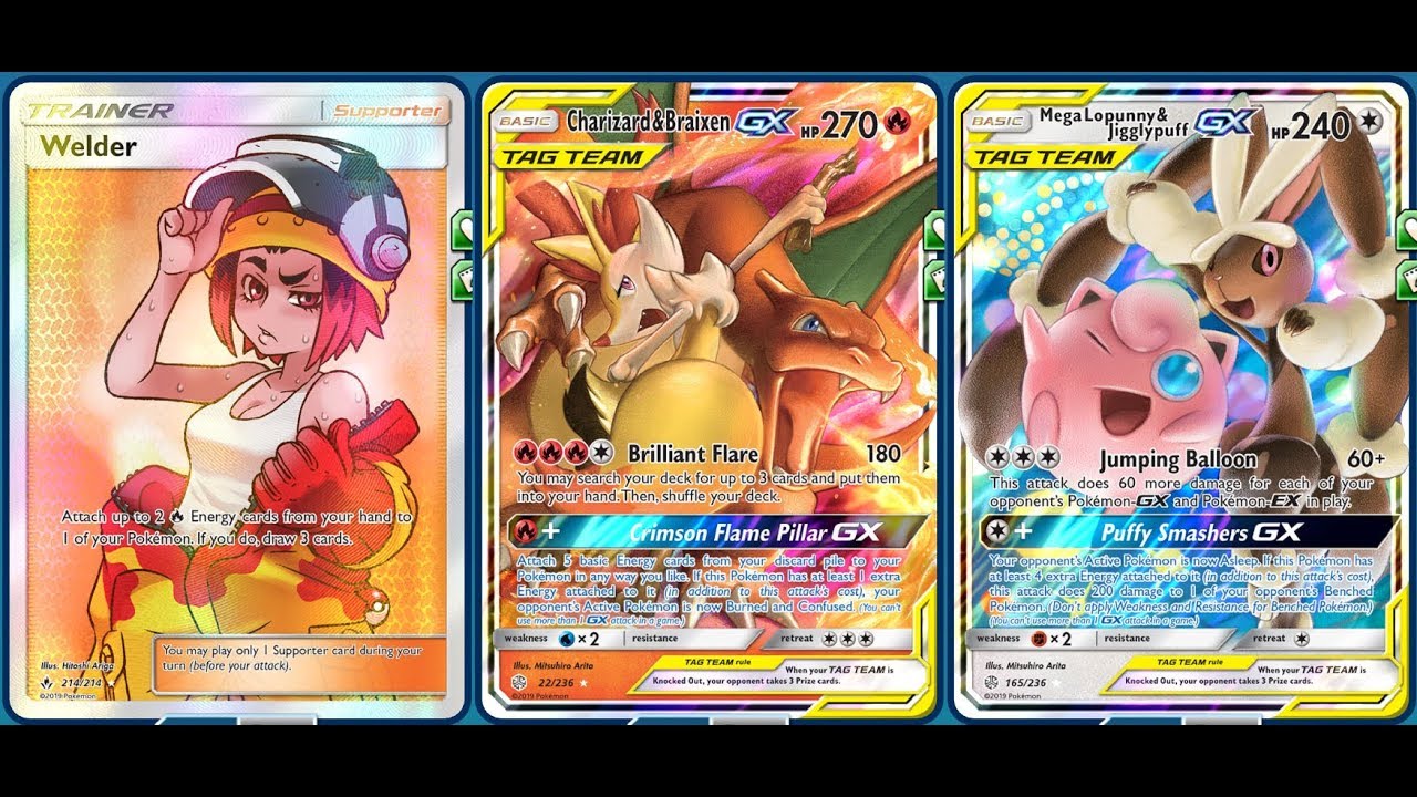 COSMIC ECLIPSE POKEMON CHARIZARD /& BRAIXEN GX TAG TEAM 22//236