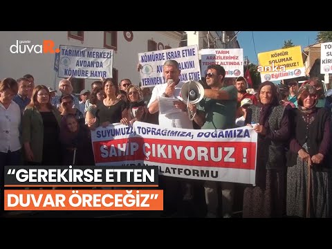 Denizli'de kömür madeni protestosu: 