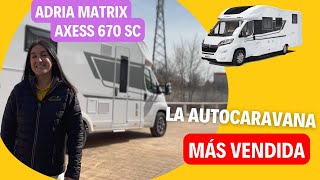 Una de las AUTOCARAVANAS más vendidas del mundo  Adria Matrix Axess 670 SC #housetour