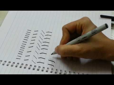 Calligraphy | Part 1 of 2 | Basic Strokes | Beginners | Online lessons | CraftReliable