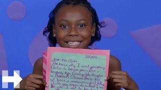 Little girls write letters to hillary ...