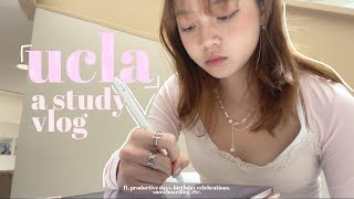 study vlog | productive days as a ucla student, midterms, celebrating my 20th birthday 🌟