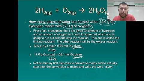Limiting Reactant, Excess Reactants, and Percent Yield