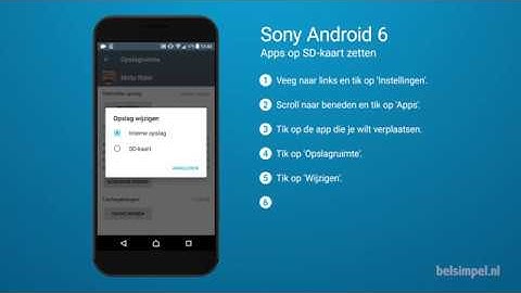 Tips & Tricks - Sony smartphone: Apps op SD-kaart zetten (Android 6)