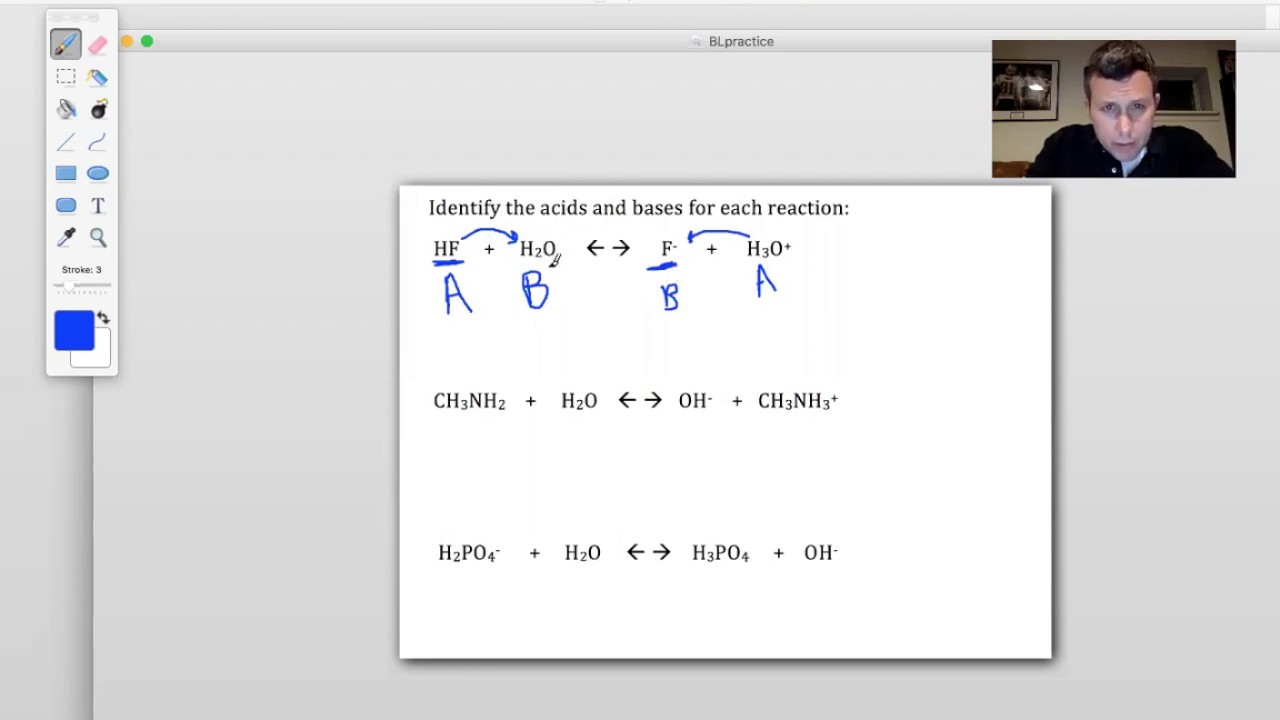 Bronstead-Lowry Acid and Base Practice