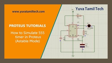 How to simulate 555 Timer IC in Proteus software in astable mode ?