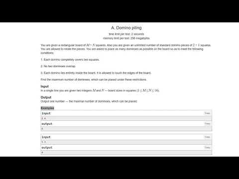 A50 A  Domino piling Solution with Python - For Beginners