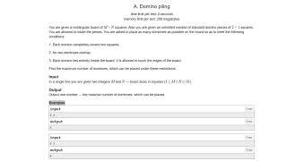 A50 A  Domino piling Solution with Python - For Beginners