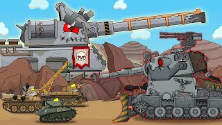 Forgotten monster: Landkreuzer p2000. Cartoon about tanks