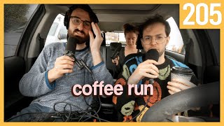 we did the podcast at a coffee shop  The TryPod Ep. 205