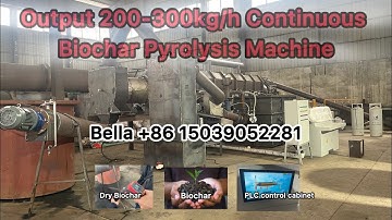 Continuous Carbonization Furnace | Biochar Pyrolysis Facility | Charcoal Making Machine