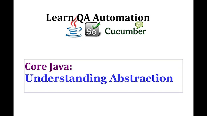 Understanding Abstraction in JAVA with examples