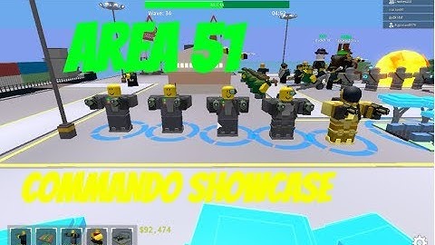 TOWER DEFENCE SIMULATOR: NEW AREA 51 EVENT COMMANDO SHOWCASE