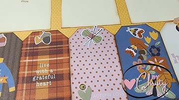 2 Page Fall Scrapbook Layout Process Video