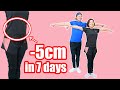 [-5cm in 7 days] Lose belly fat right after exercising! Abs workout while standing! 運動後すぐに細くなります！