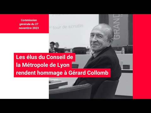Les élus du conseil métropolitain rendent hommage à Gérard Collomb