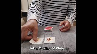 F21 Magic Trick 2952 - Joker To King Of Clubs #shorts #magic
