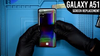 راهنمای تعویض صفحه نمایش Galaxy A51 (A515) | تعویض فریم | بیگانگان