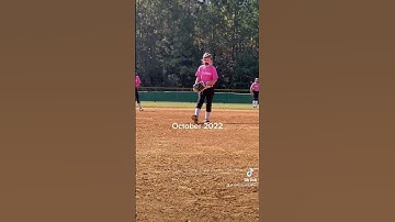 The improvement in her mechanics this season 🔥🥎 #softball #10u #pitcher #shorts