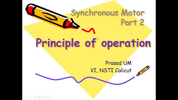 Synchronous Motor-Part2: Principle of operation