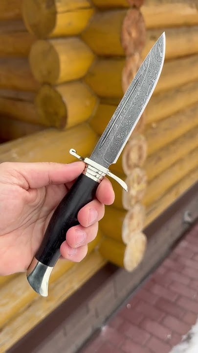 Финка НКВД из дамасской стали - YouTube