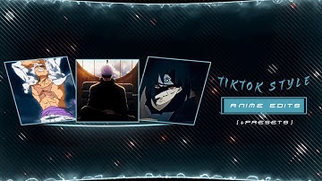 +4 TikTok Style Anime Edit + Preset[Xml + Qr Code] | Alight Motion | (Xml Link in the Description)