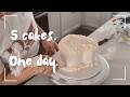 5 Cakes in One Day | Cake Decorating Tips You Need to Know