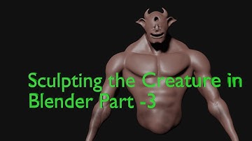 Sculpting of the Creature Part 3 #blender #tutorial #3dsculpting #blender #creature #creatureart