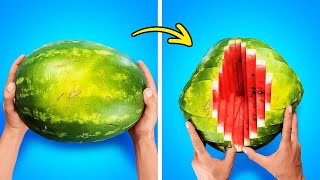 Awesome Hacks And Tricks To Cut & Peel Fruits & Vegetables And Cool Food Serving Ideas