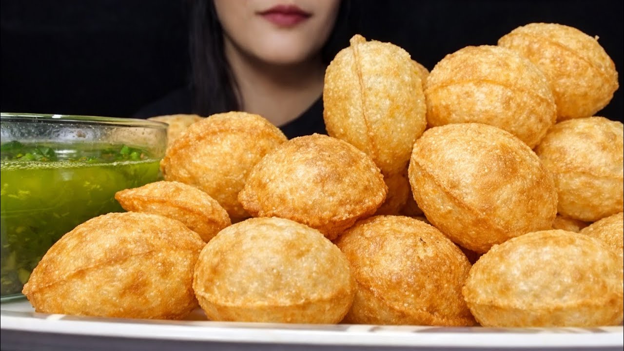 Eating Spicy Pani Puri 🌶️🔥 | Street Food Challenge | ASMR Mukbang 