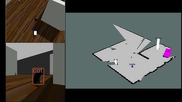 Gazebo simulation for representing and updating object identities in semantic SLAM