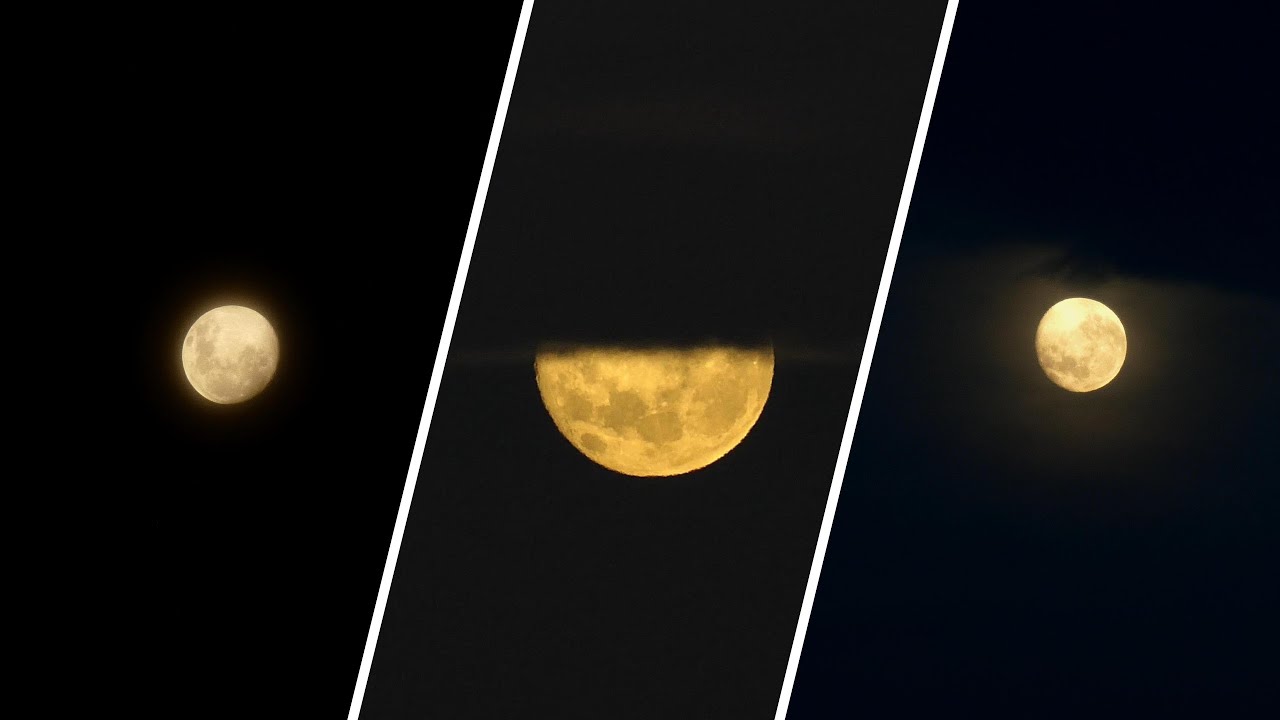 4K UHD - Daily Mindfulness #99 - Waxing Gibbous Moon, Full Moon & Waning Gibbous Moon: December 2025