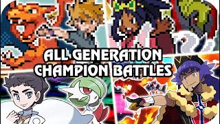 Evolution of Pokémon Champion Battles (1996 - 2019)