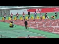 H28　ジュニアオリンピック　B男子110mH　予選5組　安達 海渡