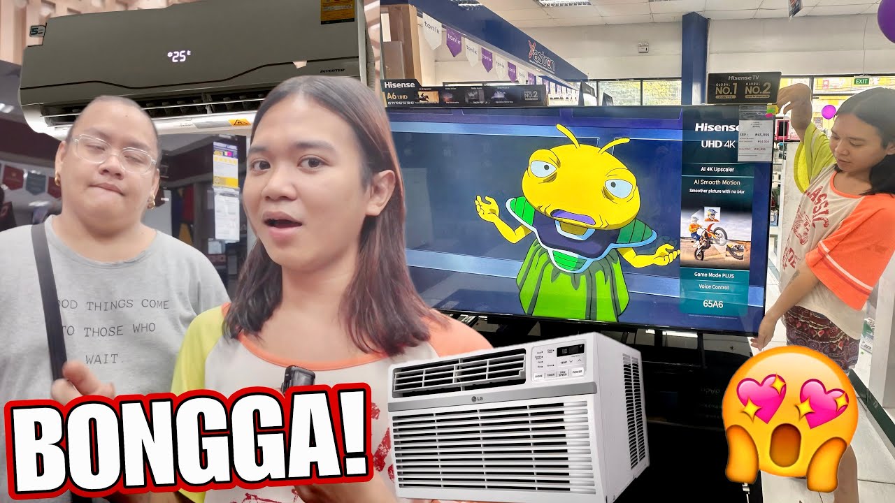 FINALLY! BIBILI NA NG AIRCON PARA SA BAGONG BAHAY! (NAG HANAP DIN NG TV!) 😍❤️