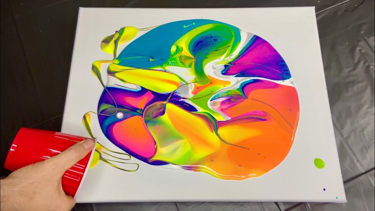 Top Acrylic Pour Painting Style for Keeping Colors Bright! - YouTube