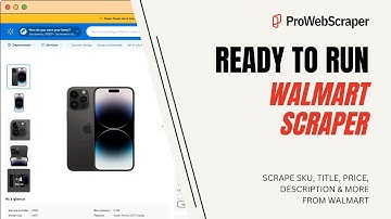 Ready To Run Walmart Scraper