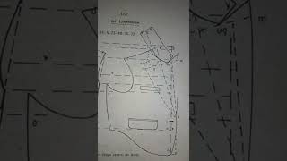 Pola Jas Langen Harjan/ Cara Membuat Pola Jas Langen Harjan#menjahit #pattern #pola#pelatihan@shorts