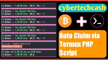 CyberTechCash PHP Script Demo in Termux | Educational Faucet Automation by Techi Hassan
