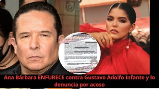 Ana Bárbara ENFURECE contra Gustavo Adolfo Infante y lo denuncia por acoso