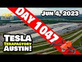 GIGA TEXAS TESLA HQ UPDATE! -Tesla Gigafactory Austin 4K  Day 1047 - 6/4/23 -Tesla Terafactory Texas