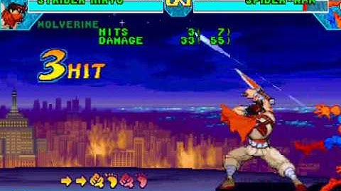 Marvel vs. Capcom - Strider Hiryu 5 Hits Combo