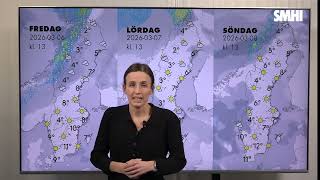 Väderprognos fre- sön  v.10 screenshot 2