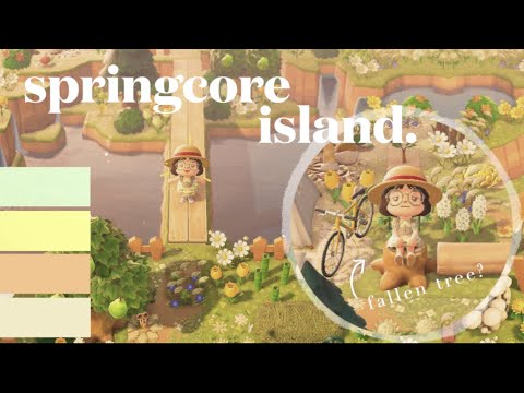 BEAUTIFUL, SPRINGCORE Island Tour! | Animal Crossing: New Horizons ...